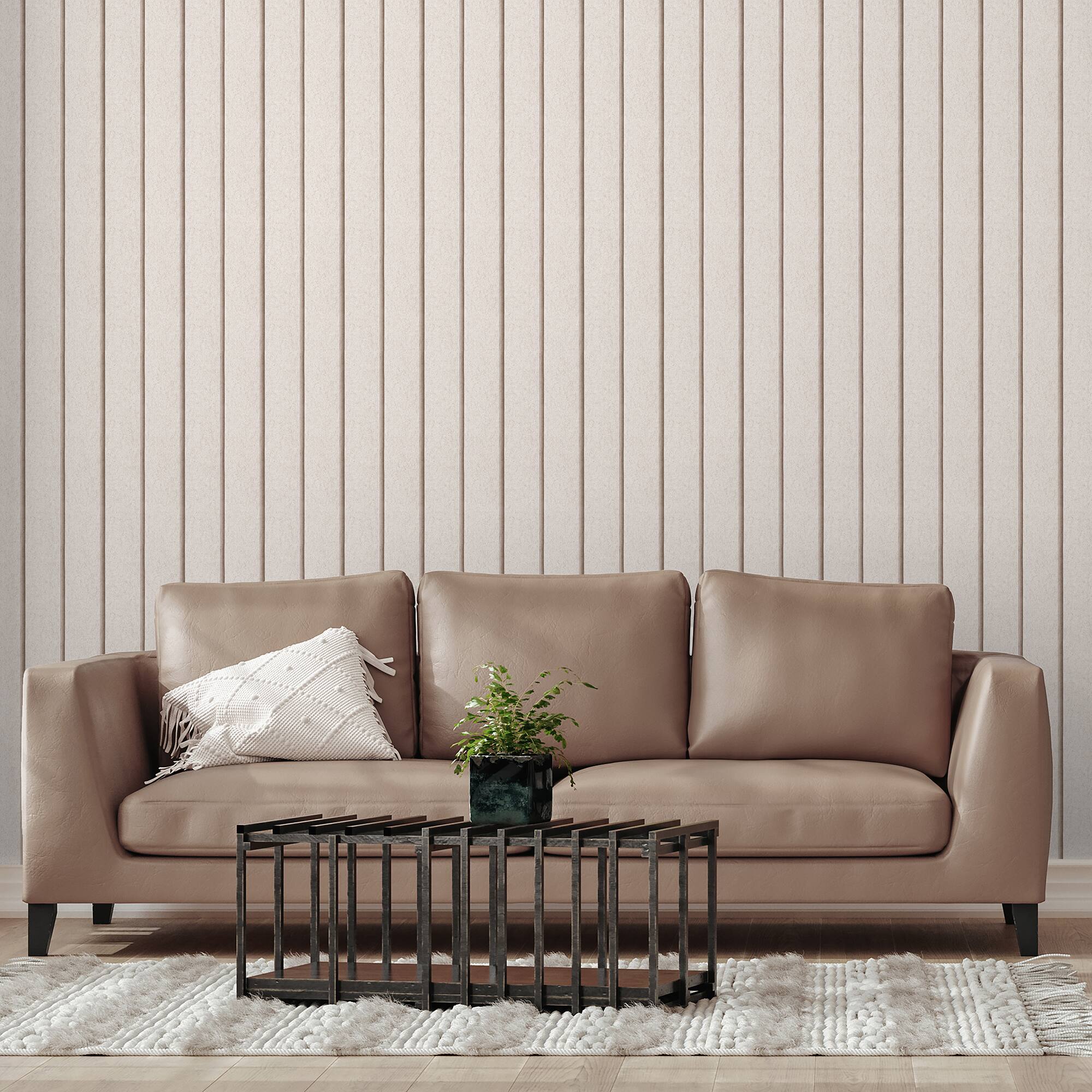 Designs Direct Luxe Concrete Slat Wallpaper